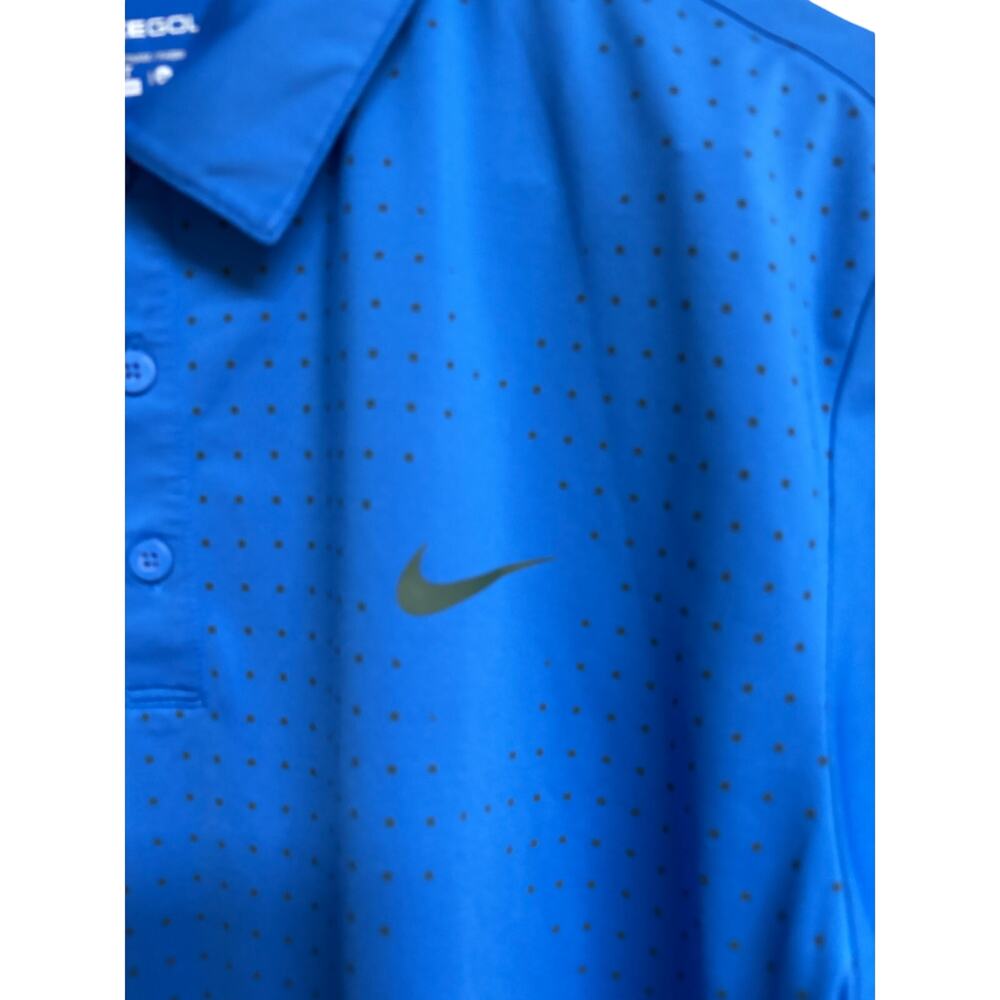 Nike Golf Dri-FIT Blue Polo Shirt Men’s XL Athletic Golf Performance Swoosh - Picture 3 of 9